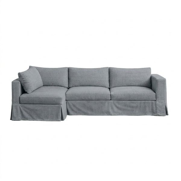 Graphite Gray Custom Sectional Sofa Cover