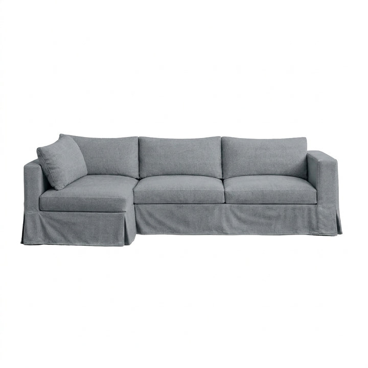 Graphite Gray Custom Sectional Sofa Cover