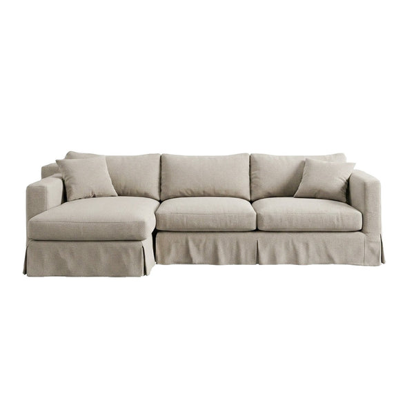 Island Sand Custom Sectional Sofa Cover