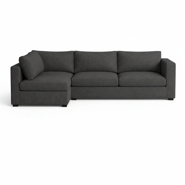 FlexFit Charcoal Black Custom Sectional Slipcover
