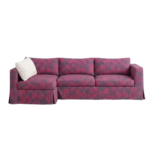 Berry Botanical Custom Sectional Slipcover