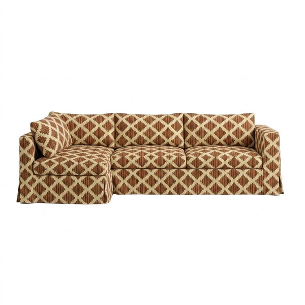 Ultra-soft Sienna Chenille Custom Sectional Slipcover