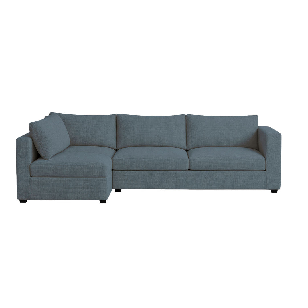FlexFit Slate Gray Custom Sectional Slipcover