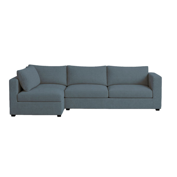 FlexFit Slate Gray Custom Sectional Slipcover