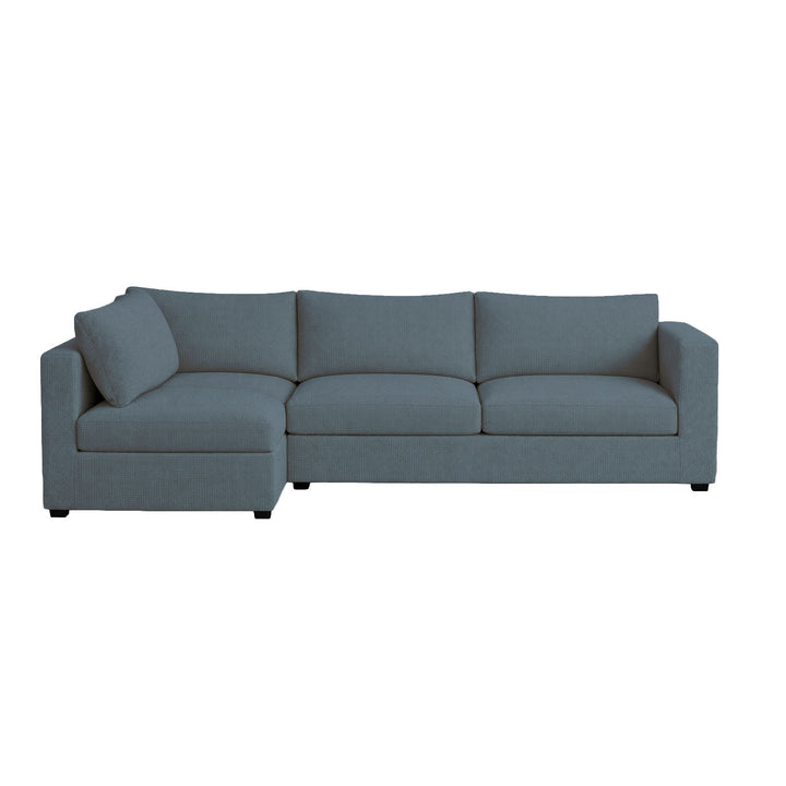 FlexFit Slate Gray Custom Sectional Slipcover