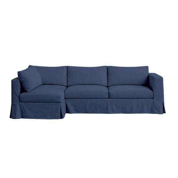 SunReal® Marine Blue Custom Sectional Slipcover