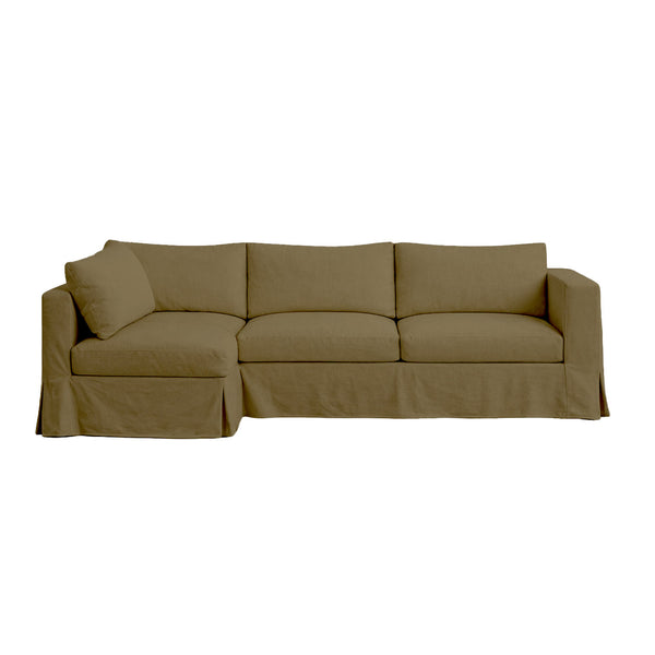 SunReal® Mink Brown Custom Sectional Slipcover