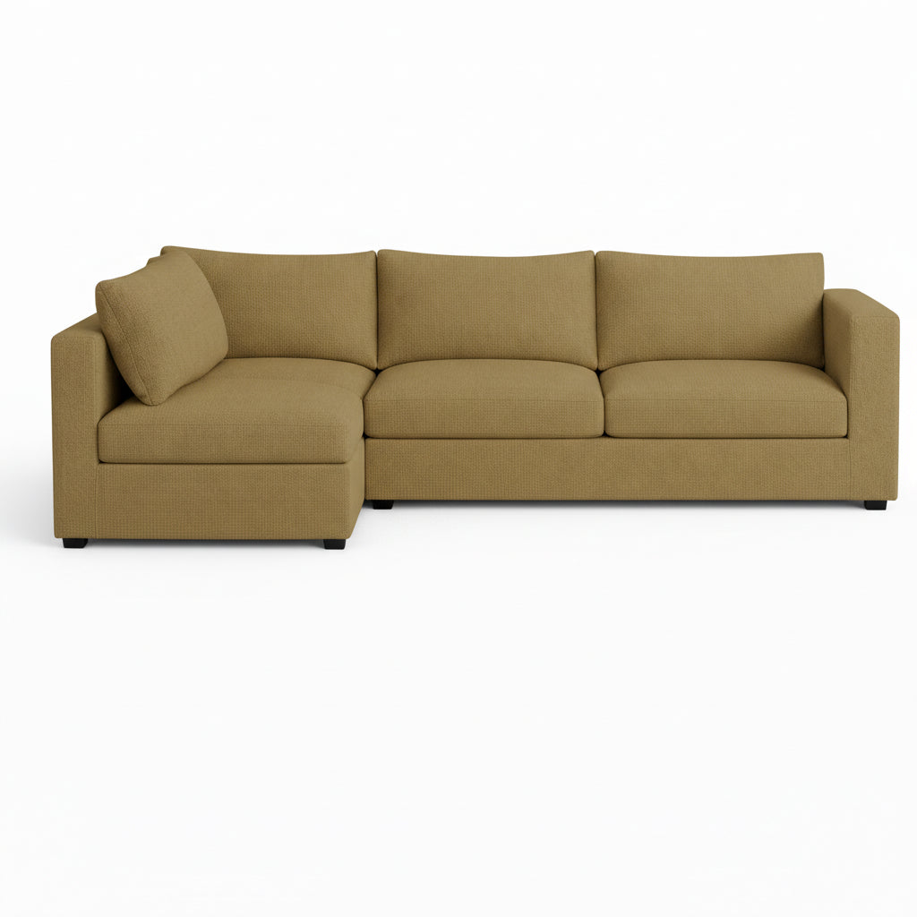 FlexFit Barley Tan Custom Sectional Slipcover
