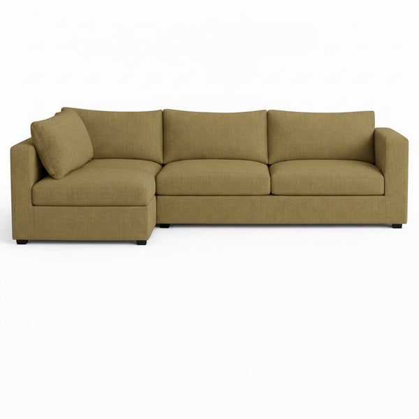 FlexFit Warm Khaki Custom Sectional Slipcover