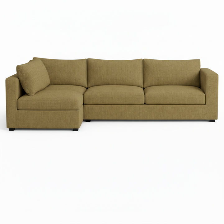 FlexFit Warm Khaki Custom Sectional Slipcover