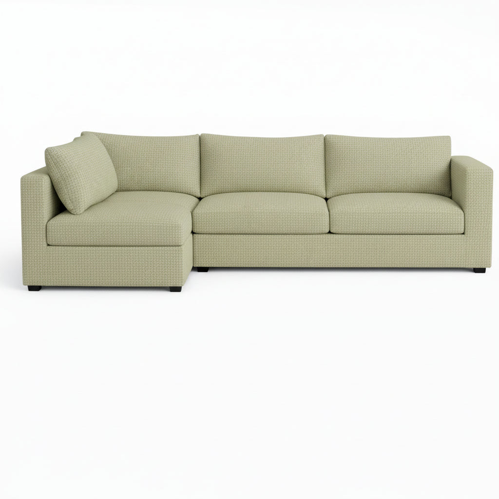 FlexFit Moss Green Custom Sectional Slipcover