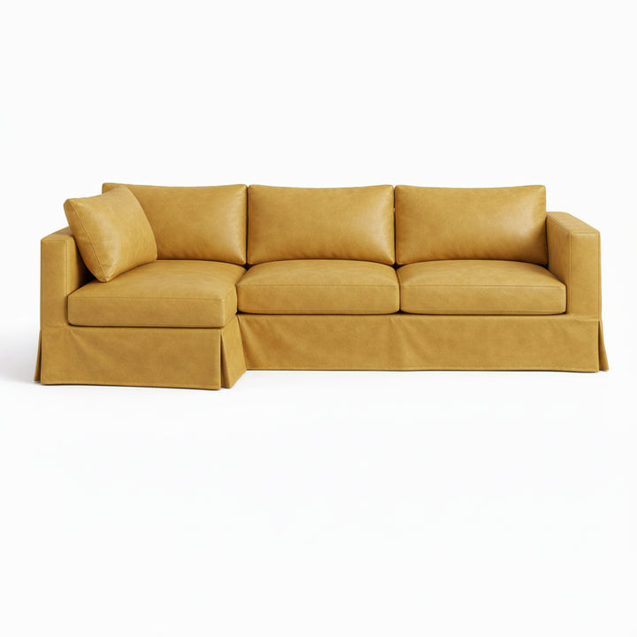 Golden Ochre SuedeTouch Custom Sectional Slipcover