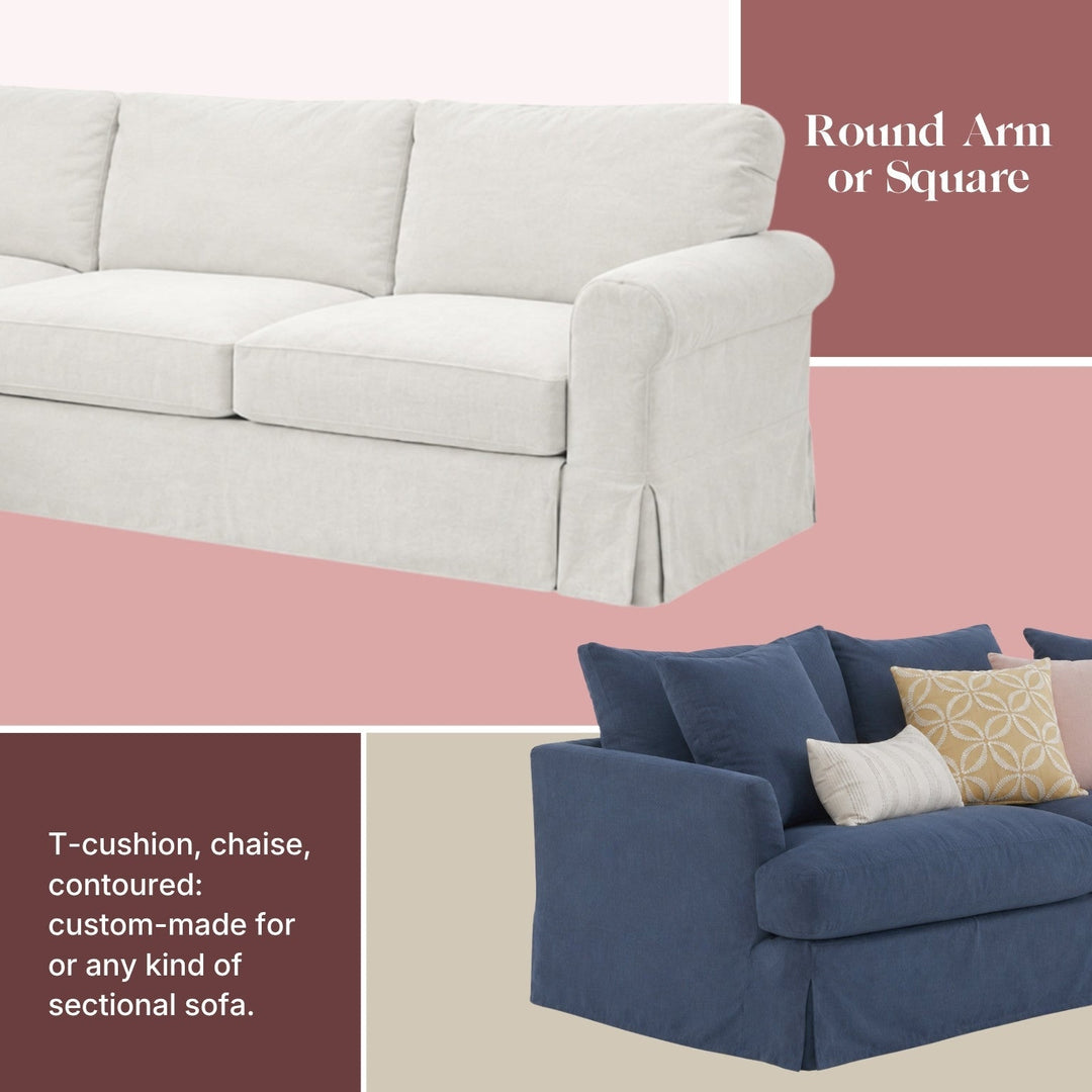 Sunflower Yellow Custom Sectional Slipcover