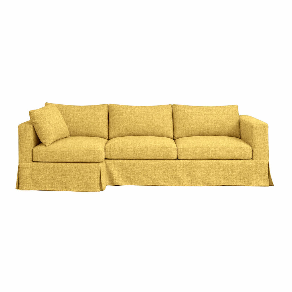 Sunflower Yellow Custom Sectional Slipcover
