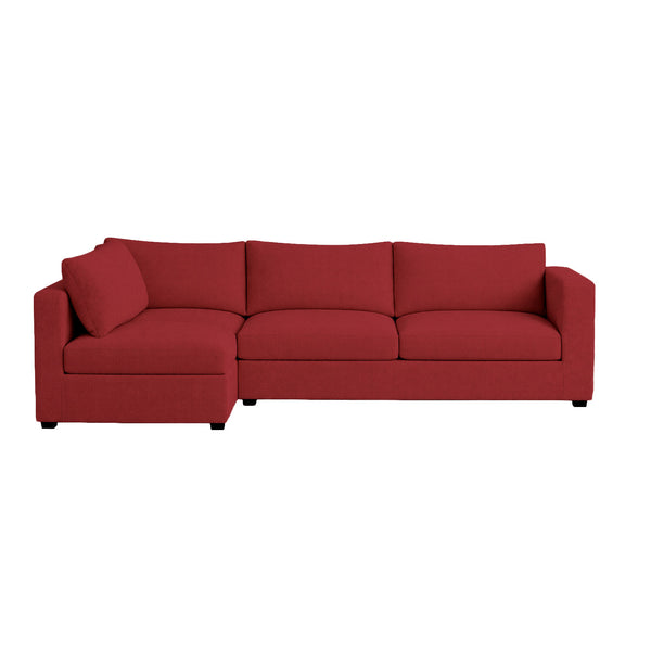 FlexFit Brick Red Custom Sectional Slipcover