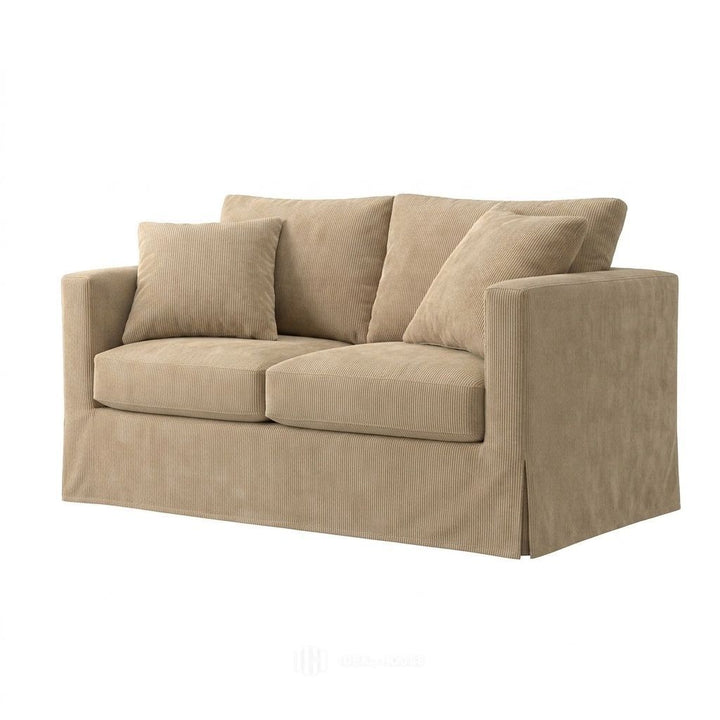 Olive Brown Performance Twill Custom Furniture Slipcover