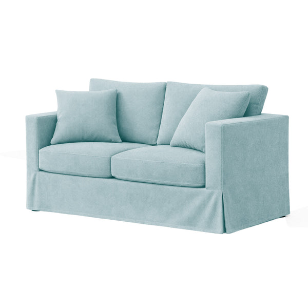 Soft Seafoam SuedeTouch Custom Furniture Slipcover