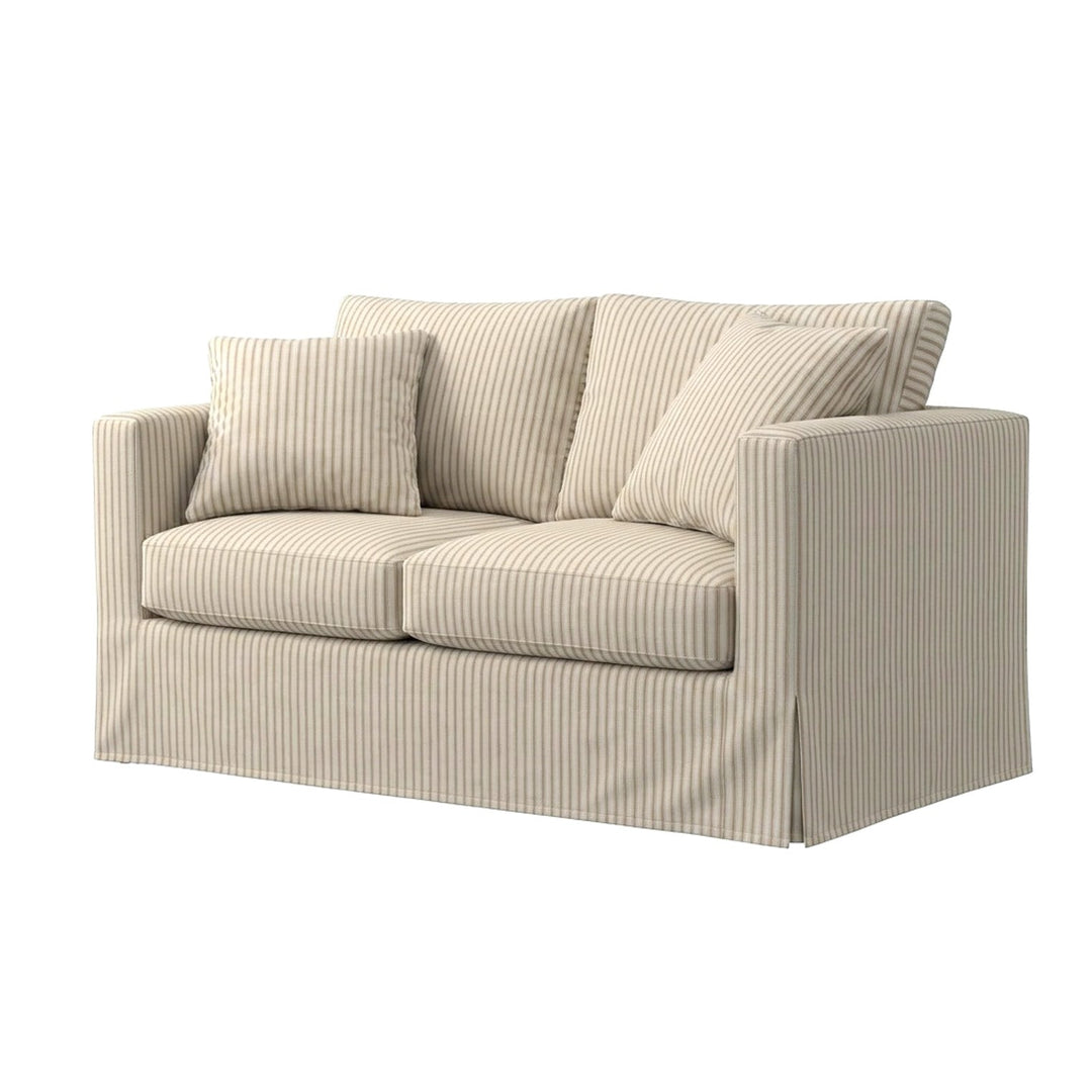 Martha's Vineyard Canvas Stripe Chair & Sofa Slipcover