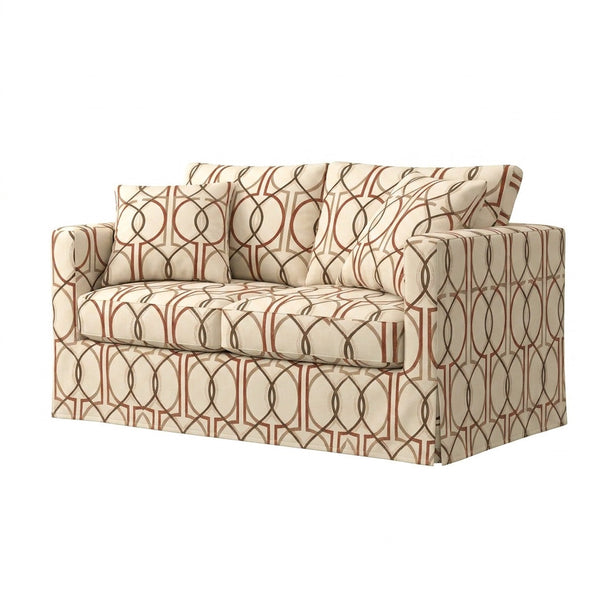 Spanish Trellis Canvas Print Custom Chair & Sofa Slipcover