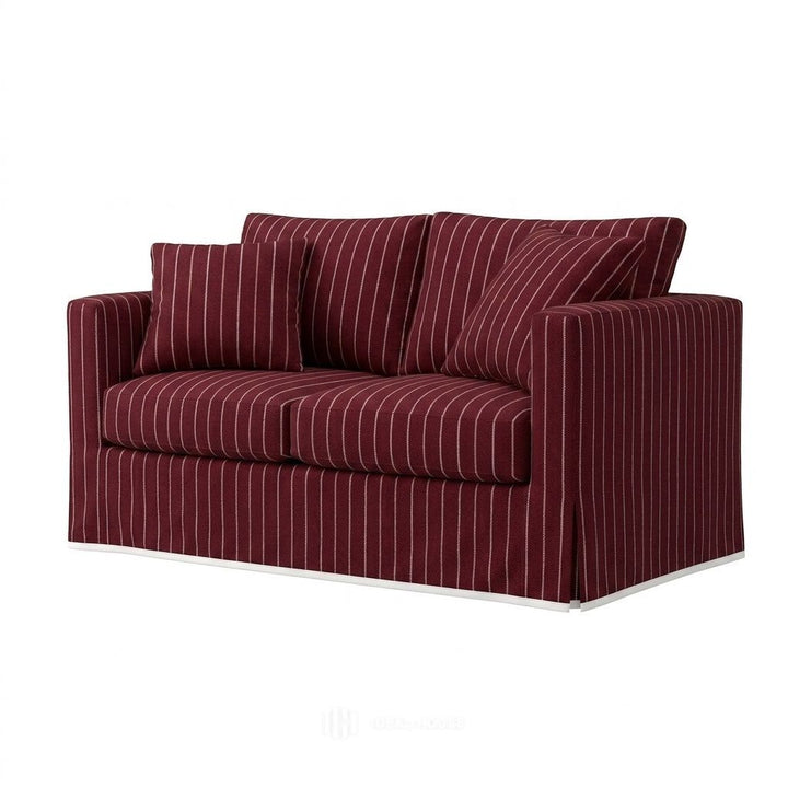 Red Stripe Custom Furniture Slipcover