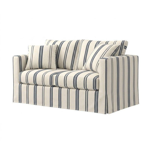 Marina Stripe Custom Furniture Slipcover