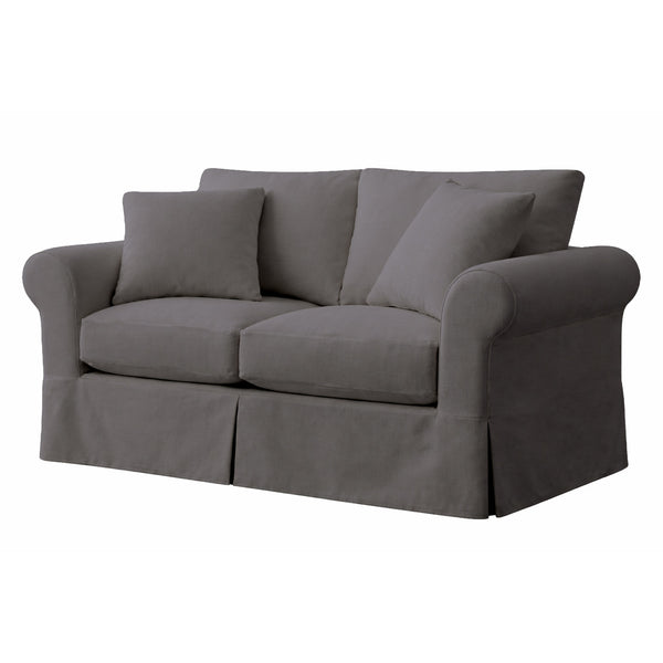 Stone Gray Heavyduty Canvas Custom Chair & Sofa Slipcover