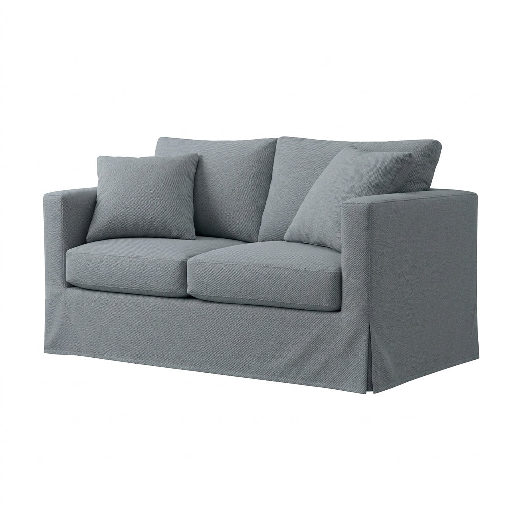Graphite Gray Custom Chair &amp; Sofa Slipcover
