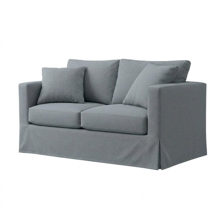 Graphite Gray Custom Chair &amp; Sofa Slipcover