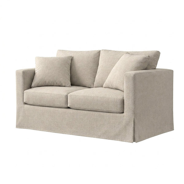 Recycled Natural Weave Custom Chair & Sofa Slipcover