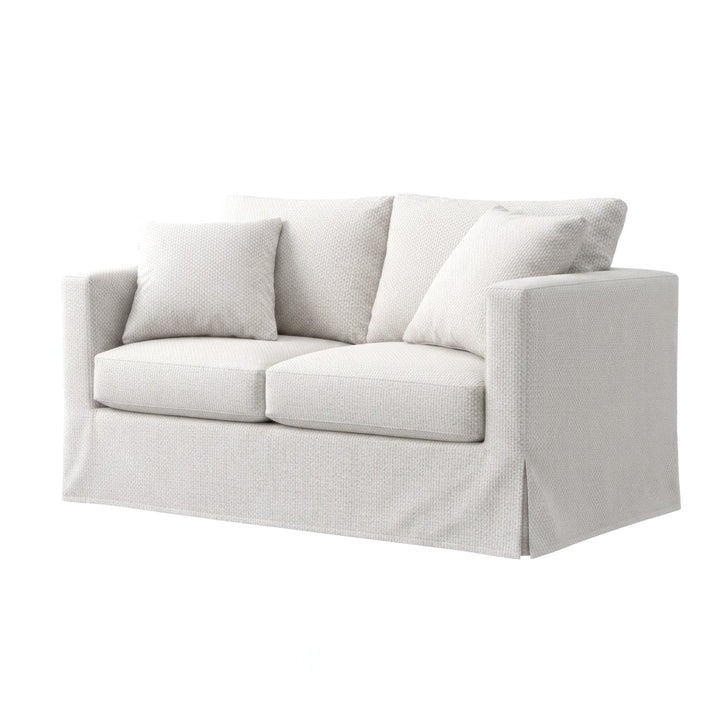 White Pique Sofa Slipcover