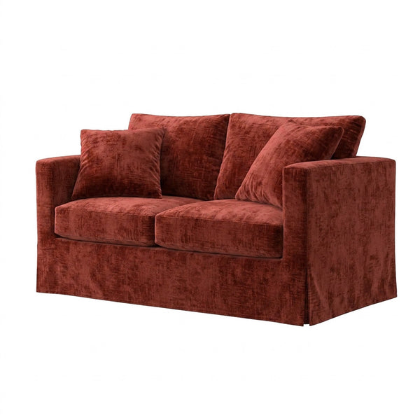 Rust Ember Chenille Custom Chair & Sofa Slipcover