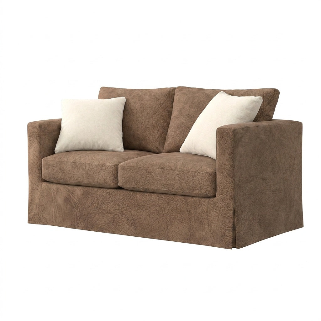 Warm Brown SuedeTouch Custom Furniture Slipcover