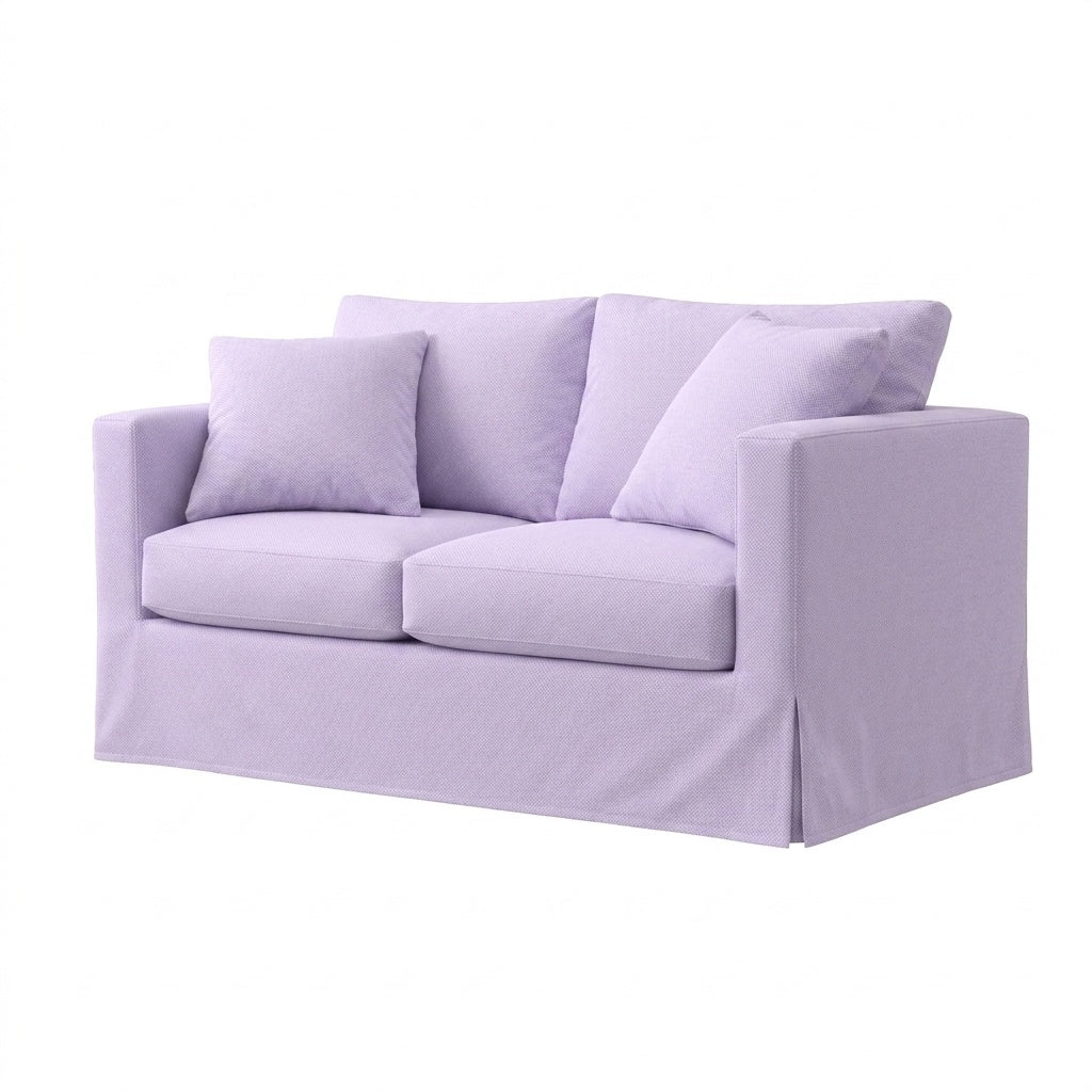 Mauve Canvas Custom Furniture Slipcover