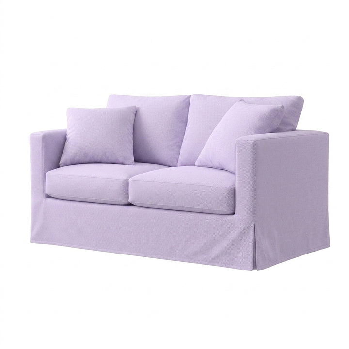 Mauve Canvas Custom Furniture Slipcover