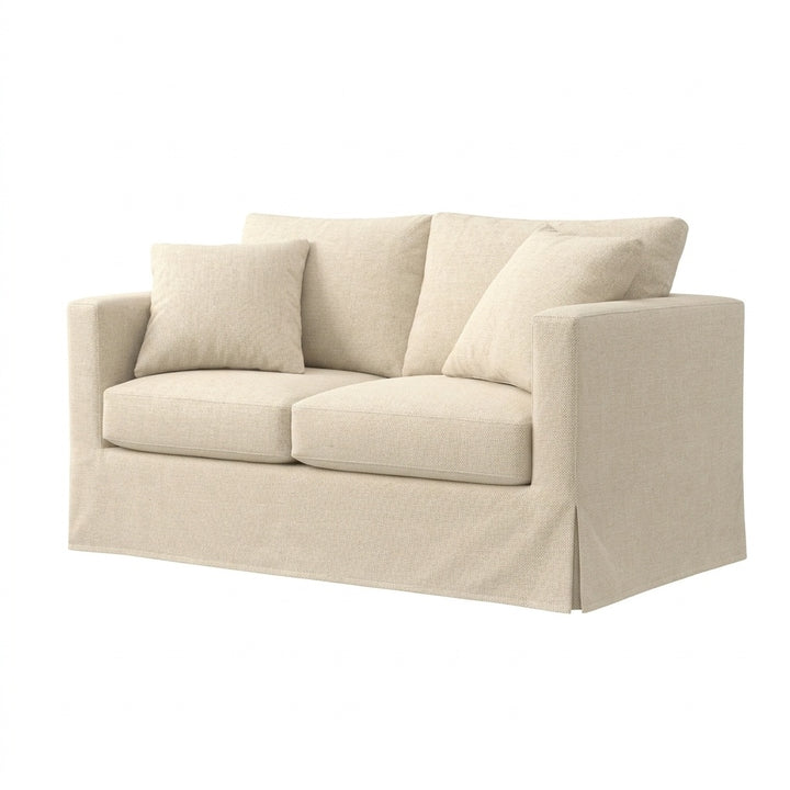 Warm Linen Custom Chair &amp; Sofa Slipcover