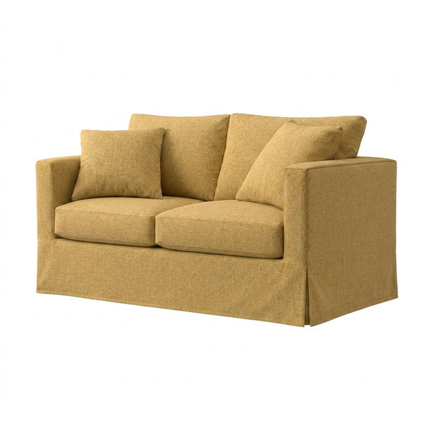 Soft Khaki SuedeTouch Custom Furniture Slipcover