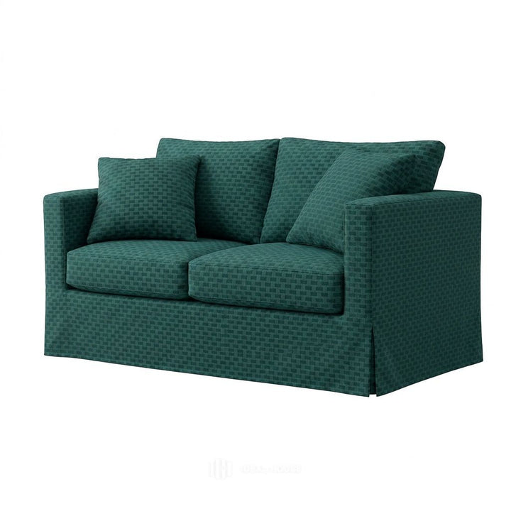 Checker Jade Sofa Slipcover