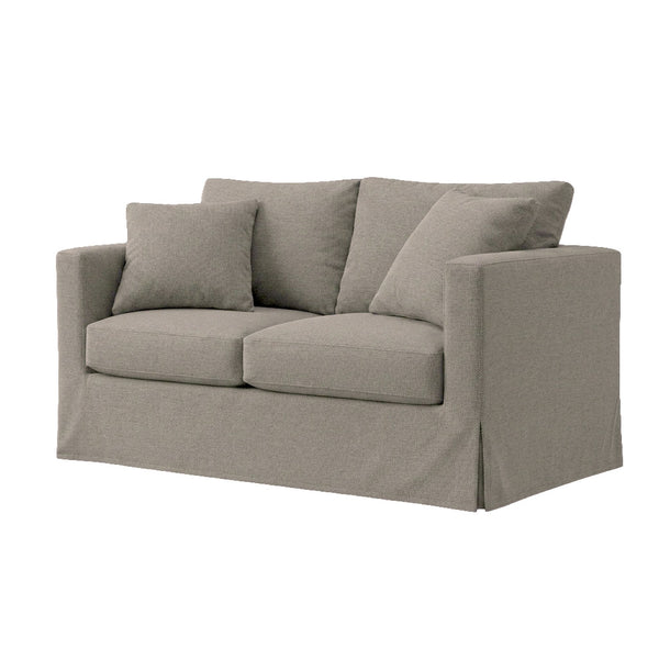 Greige Performance Twill Custom Chair & Sofa Slipcover