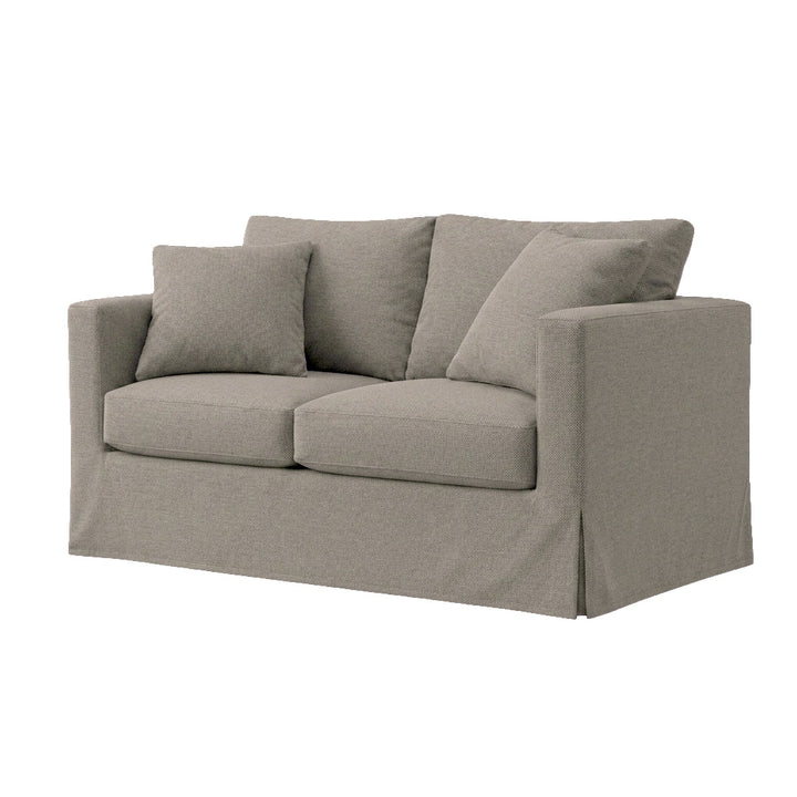 Greige Performance Twill Custom Furniture Slipcover