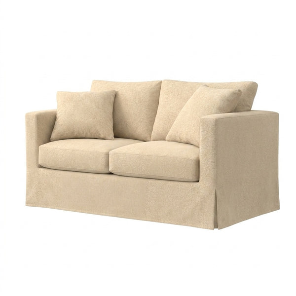 Soft Cream SuedeTouch Custom Furniture Slipcover