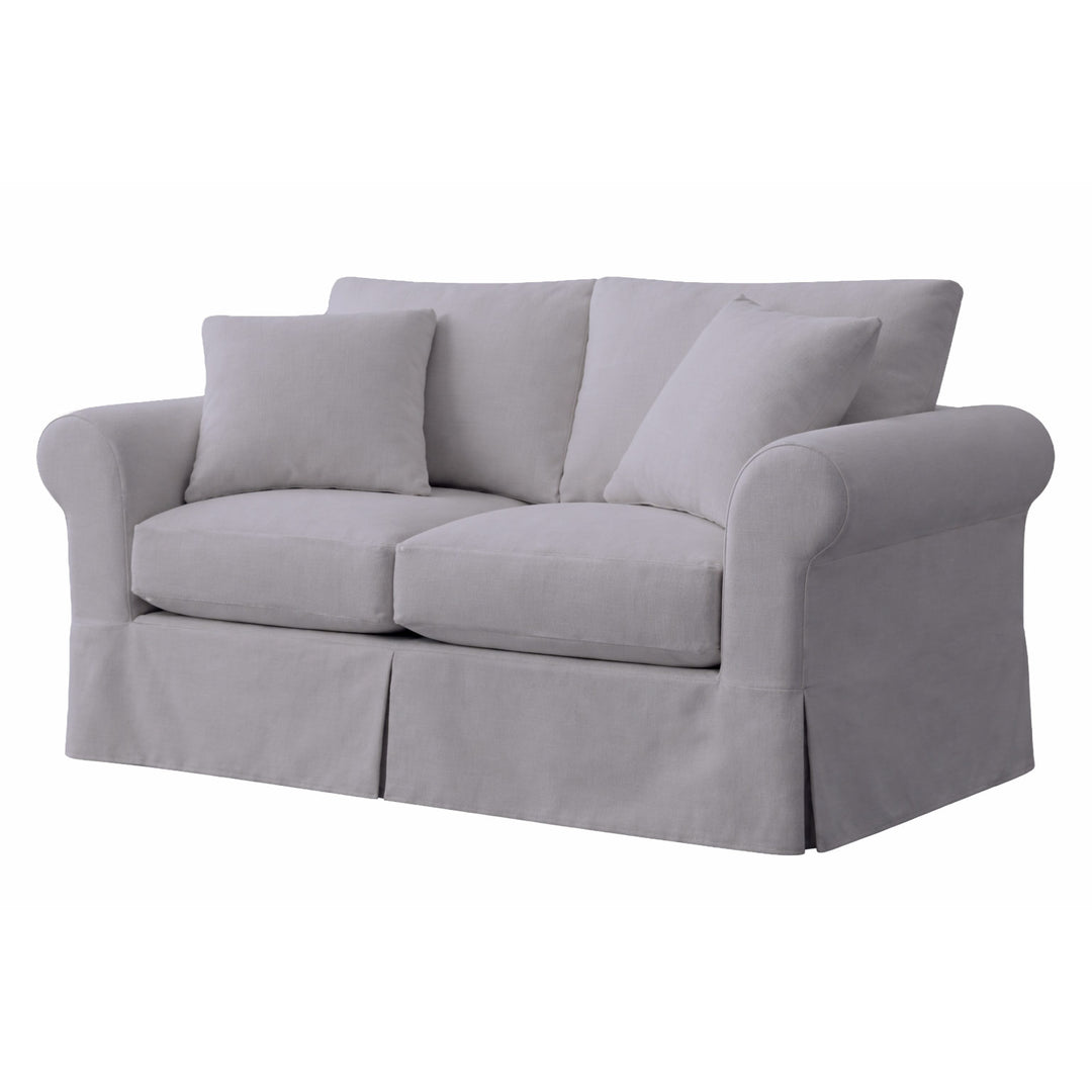 Gray Smoke Canvas Custom Furniture Slipcover