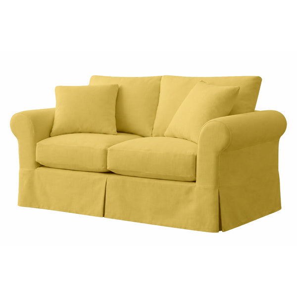 Sunshine Yellow Canvas Custom Furniture Slipcover