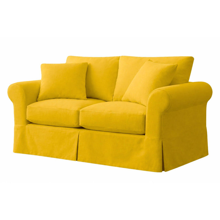 Sunshine Yellow Canvas Custom Chair &amp; Sofa Slipcover