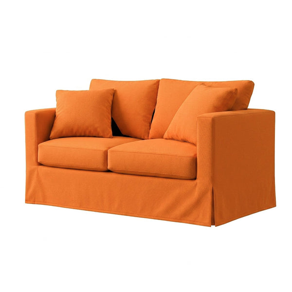Hunter's Orange Custom Chair & Sofa Slipcover