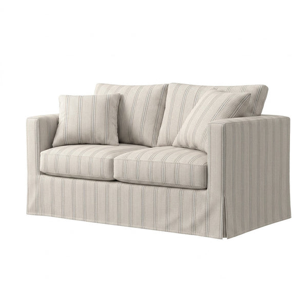 Country House Herringbone Custom Chair & Sofa Slipcover