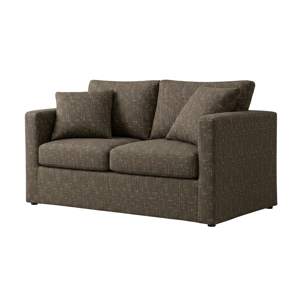 Silky Greige Bamboo Blend Custom Sofa Couch Slipcover