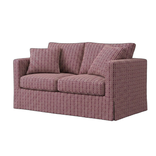 Art Deco Plum Custom Furniture Slipcover