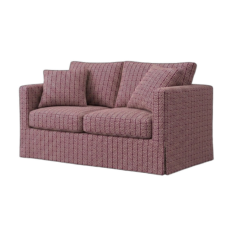 Art Deco Plum Custom Furniture Slipcover