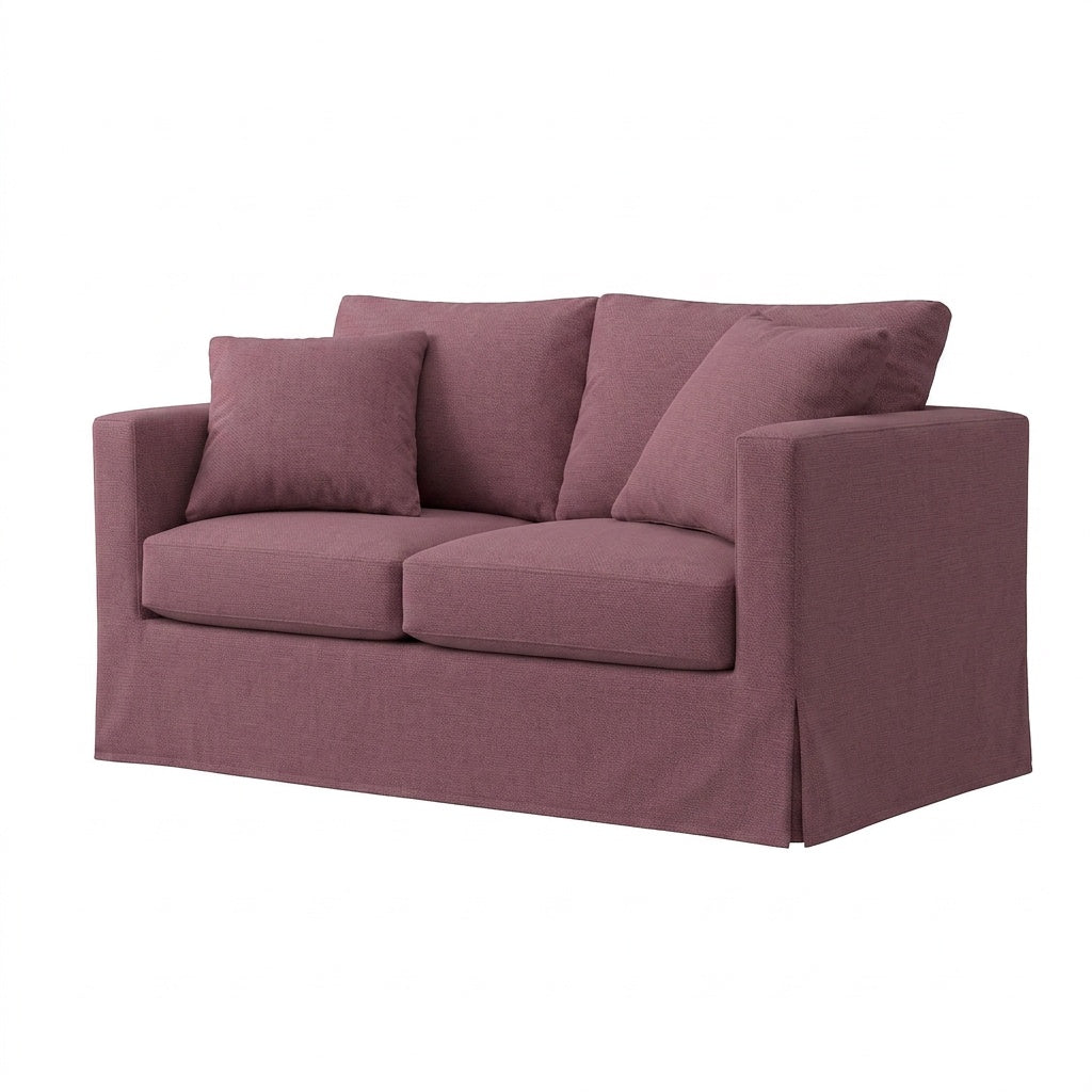 Textured Mauve Custom Furniture Slipcover