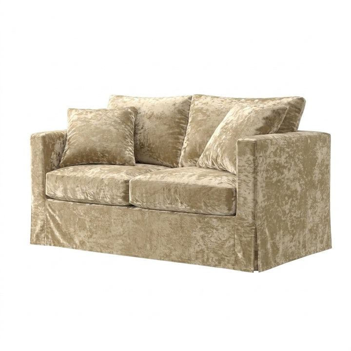 Textured Gold Custom Furniture Slipcover